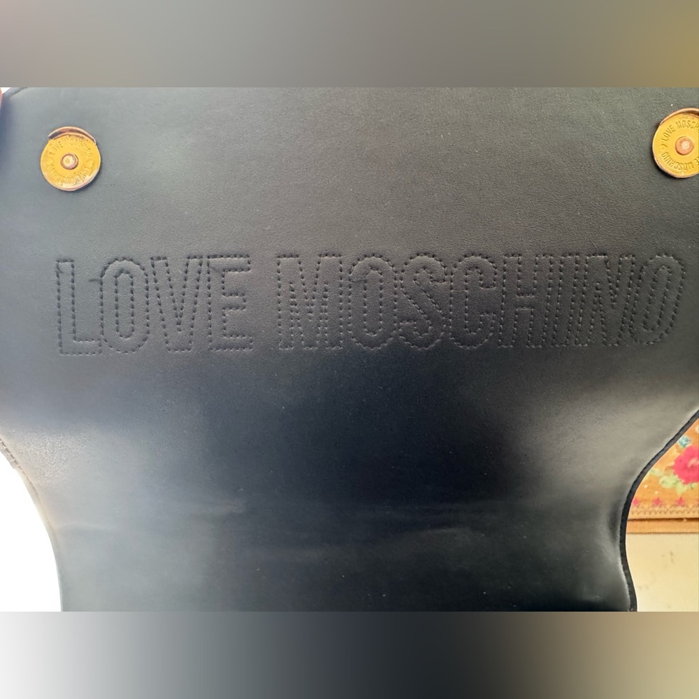 Love Moschino Black Quilted Shoulder Chain ⛓️‍💥 Bag - Picture 9 of 13